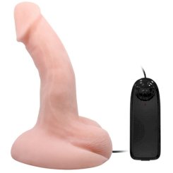 Diversia - joustava värisevä dildo  pinkki 20.5 cm -o- 4.2 cm