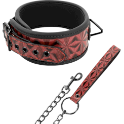 Fetish submissive origen - neoprene lined necknauha with chain