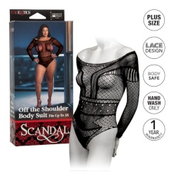 Calexotics - scandal shoulder body suit plus size 3