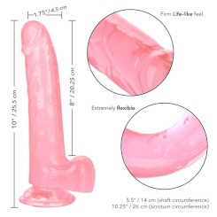 Calexotics - size queen dildo  pinkki 20.3 cm 2