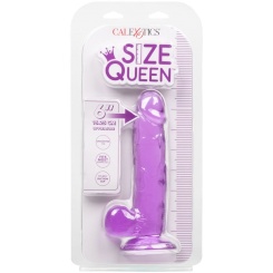 Calexotics - size queen dildo  purppura 15.3 cm 3