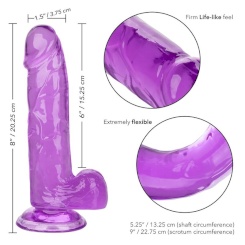 Calexotics - size queen dildo  purppura 15.3 cm 5