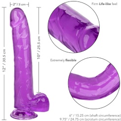 Calexotics - size queen dildo  purppura 25.5 cm 5