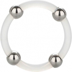 Calex Steel Beaded Silicone Ring L