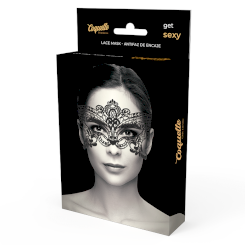 Coquette Chic Desire Lace Mask Black