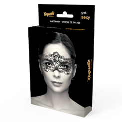 Coquette Chic Desire Lace Mask Black