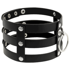 Coquette chic desire - fetish style vegan nahka choker 2