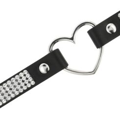 Coquette chic desire - vegan nahka choker with heart 2