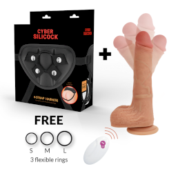 Cyber Silicock Strap-on Mr Rick Remote...