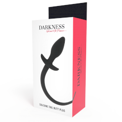 Darkness - anustappi 28 cm  musta silikoni 1