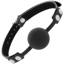 Darkness Ball Silicone Gag Black