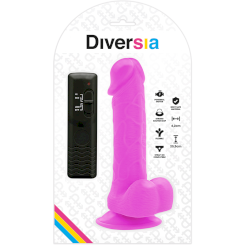 Diversia - joustava värisevä dildo  purppura 20.5 cm -o- 4.2 cm 7