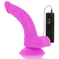 Diversia - joustava värisevä dildo  purppura 21.5 cm -o- 4.5 cm 7