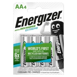 Philips - alkaline batteries aa lr6 pack 4