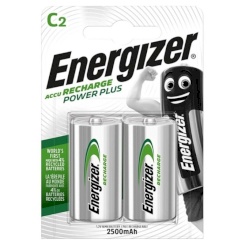 Energizer - power plus ladattava battery hr14 c 2500mah 2 unit