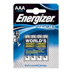 Energizer - alkaline battery power aaa lr03 8 unit