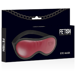 Fetish submissive tumma room - vegan nahka maski with neoprene lining 1