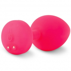 G-vibe - funtoys gplug anal ladattava vibraattori large neon  pinkki 3.9cm 2