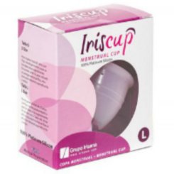 Iriscup - large  pinkki month cup + free sterilizer bag