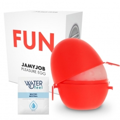 G-vibe - reusable kuvioitu masturbaattori egg red