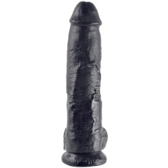 King Cock - 10 Dildo  Musta Kiveksillä...