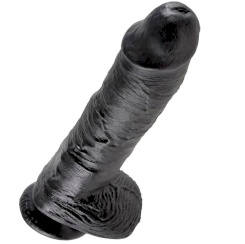 King Cock - 10 Dildo  Musta Kiveksillä...