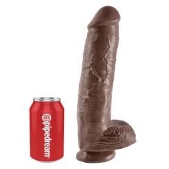 King cock - 11 dildo  ruskea kiveksillä 28 cm 3