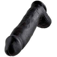 King Cock - 12 Dildo  Musta Kiveksillä...