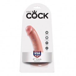 King cock - 6 dildo flesh 15.2 cm 0