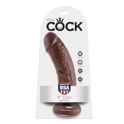 King Cock - 8 Dildo  Ruskea 20.3 Cm