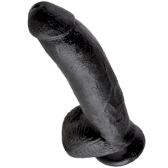 King Cock - 9 Dildo  Musta Kiveksillä...