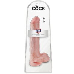 King cock - dildo kiveksillä 33 cm flesh 3