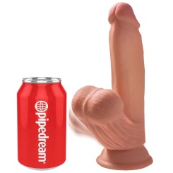 King cock - plus 3d dildo swinging balls 15.2 cm 1