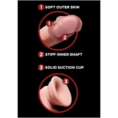 King cock - plus 3d dildo swinging balls 15.2 cm 5