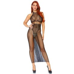 Leg avenue - halter dual net backless dress 2