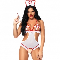 Leg Avenue Nurse Open Crothless Teddy...