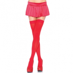 Leg Avenue Nylon Thigh Highs Red