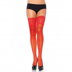 Leg avenue - nailon verkko thigh high neon