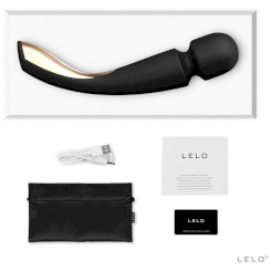 Lelo - smart medium wand-hieromalaite 2  musta hieromasauva 4