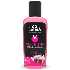 Intimateline luxuria - voluptas edible hierontageeli lämmittävä - mansikka 100 ml