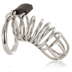 Metalhard - testiclerengaswith urethral chastity plug