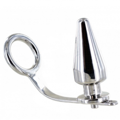 Metalhard Cock Ring With Plug Anal 45 X...