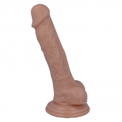 Hung system - realistinen dildo  musta väri mickey 24 cm