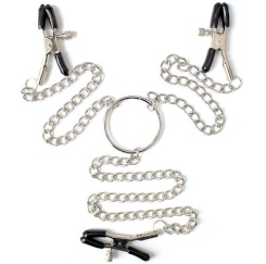 Darkness - säädettävä metalli nipple clamps