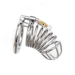 Ohmama Fetish Metal Chastity Lockable...