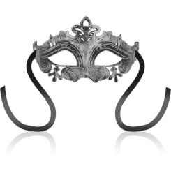 Ohmama - antizaz masks venetian style side flower -  musta