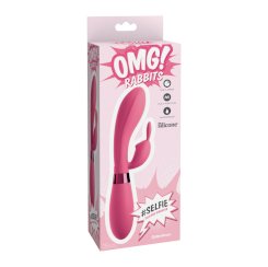 Omg Selfie Silicone Vibrator Rabbit Pink