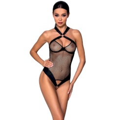 Leg avenue - bodysuit with cross over top  - yksi koko