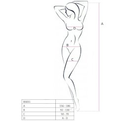 Passion Woman Bs031 Bodystocking White...