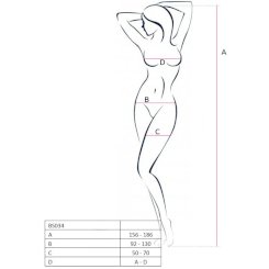 Passion Woman Bs034 Bodystocking White...